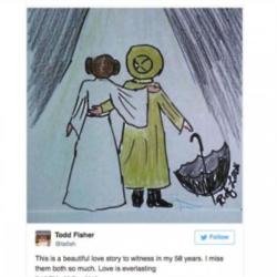 Todd Fisher shares emotional drawing of his sister and mum by made by Ricky LaChance