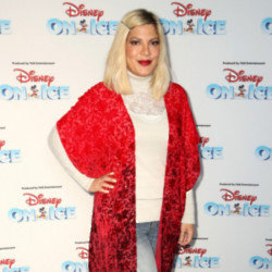 Tori Spelling at Disney on Ice event in 2019
