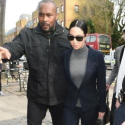 Tulisa Contostavlos arriving at court in London