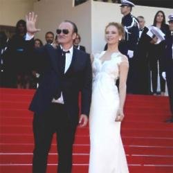 Quentin Tarantino and Uma Thurman