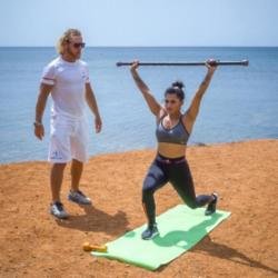 Vanessa White at No 1 Boot Camp in Ibiza. Picture by Max Lawless