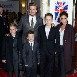 The Beckhams put their stylish foot forward