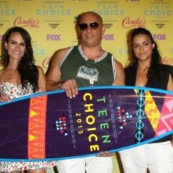 Vin Diesel alongside Jordana Brewster and Michelle Rodriguez