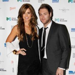Brian McFadden and wife Vogue Williams 