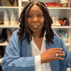 Whoopi Goldberg landed her latest film role after storming out of her house to complain about noisy on-set activity on her street