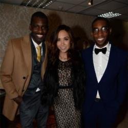 Wretch 32, Myleene Klass and Tinie Tempah in the Fred Winter Suite