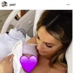 Yael Cohen and baby Hart (c) Instagram