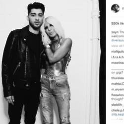 Zayn Malik and Donatella Versace (c) Instagram
