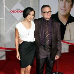 Robin Williams with his daughter Zelda