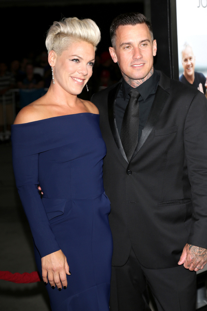 Pink and Carey Hart (Credit: Famous)