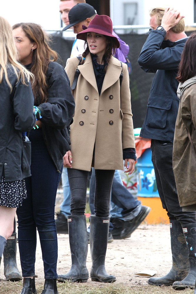 Alexa Chung at Glastonbury 2013