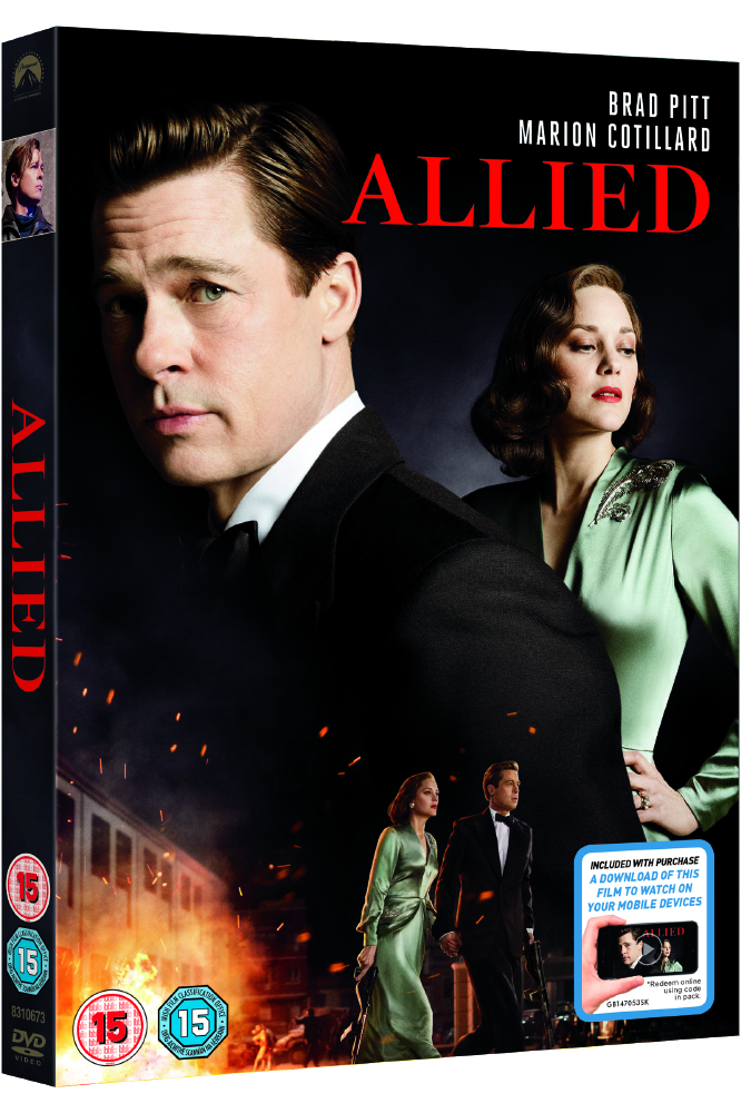 Allied, on DVD and Blu-ray from April 3