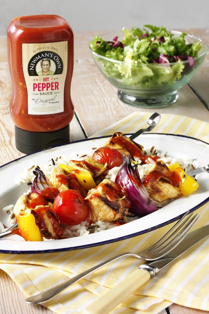 Chicken Kebabs With Hot Pepper Sauce
