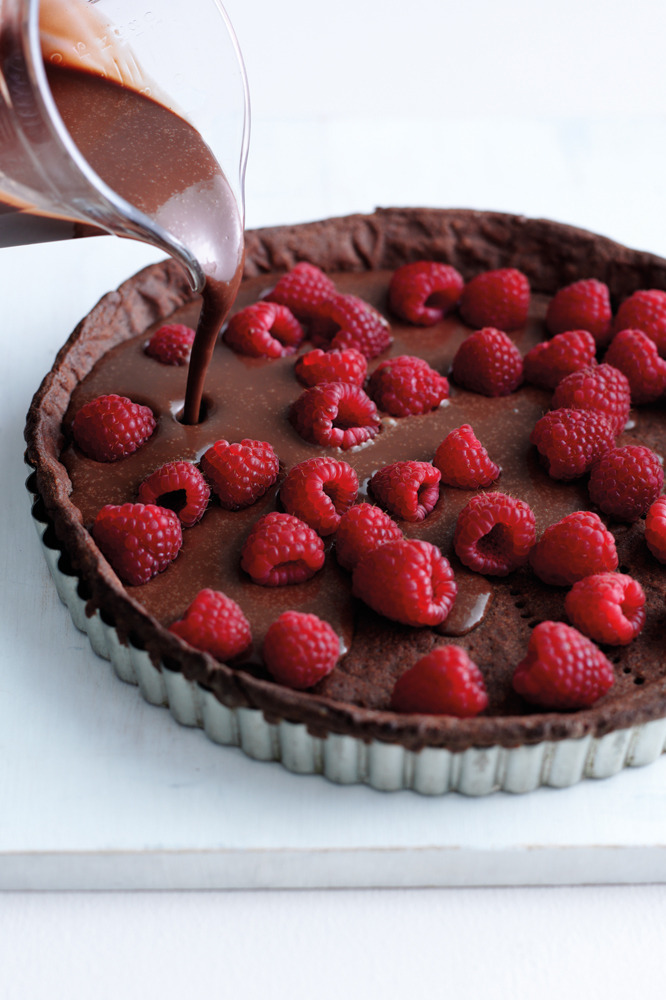 Chocolate & Raspberry Tart