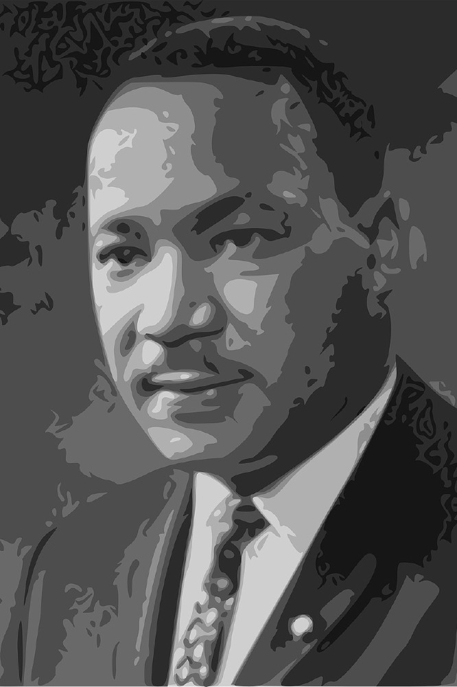A portrait of Martin Luther King Jr.