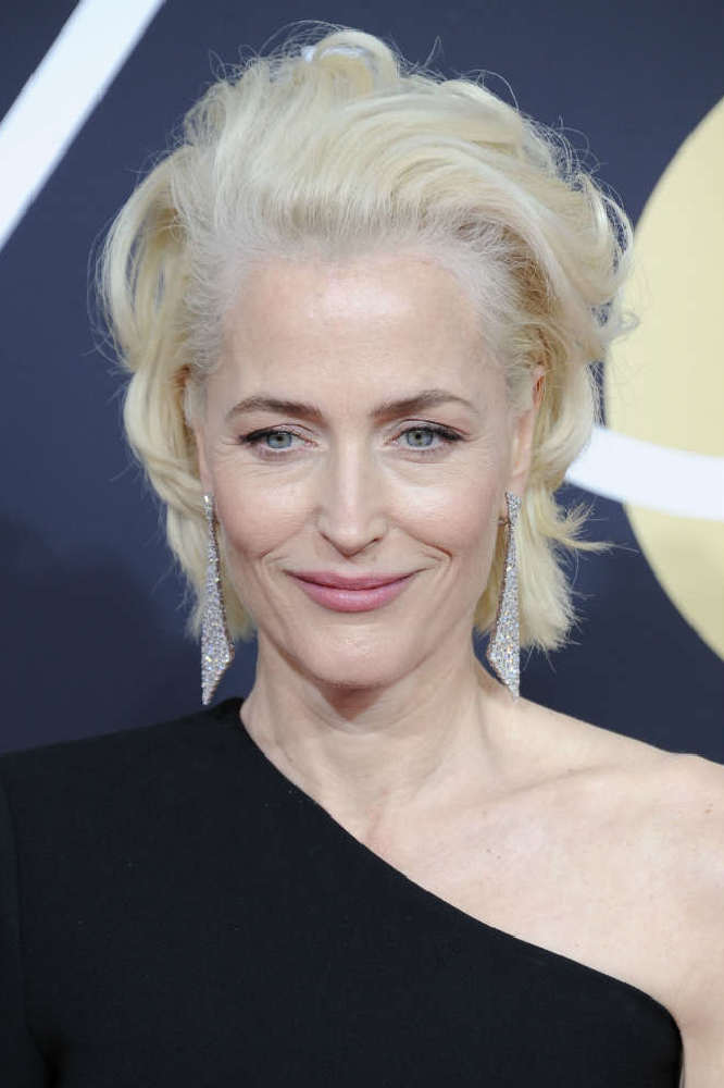 Gillian Anderson at Golden Globes 2018 / Photo Credit: NYPW/Famous