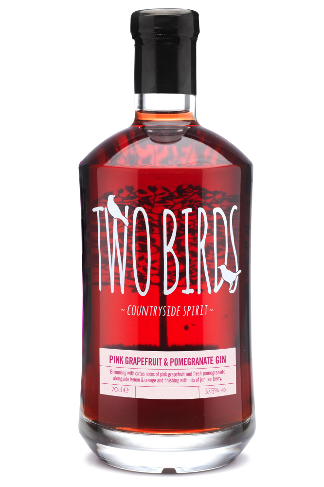 Two Birds Pink Grapefruit and Pomegranate Gin