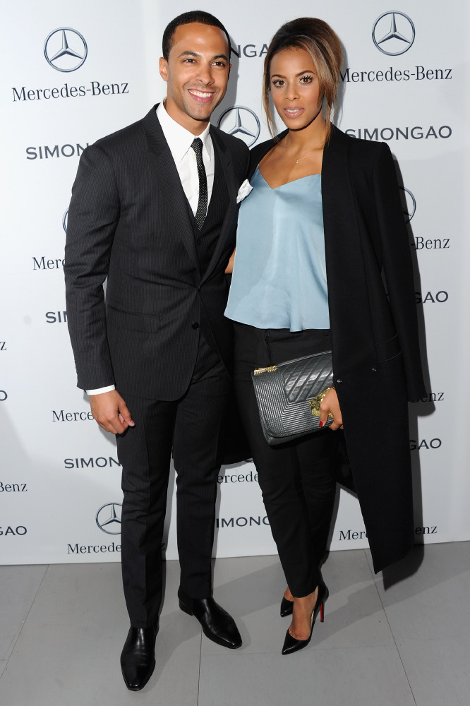 Rochelle and Marvin Humes at London Fashion Week
