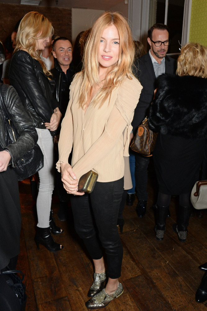 Sienna Miller was at the launch of the cookbook Honestly Healthy For Life