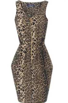 Leopard Dress on Perkins Is Going All Feisty With This Leopard Print Closet Zip Dress