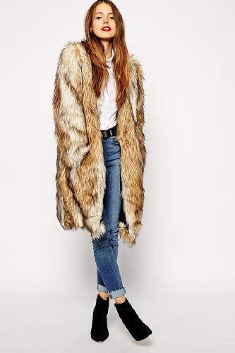 ASOS Vintage Faux Fur Coat