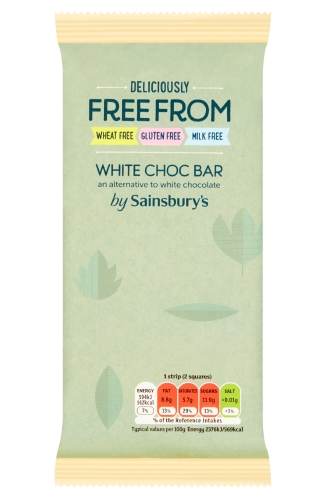 Sainsbury's Free From White Chocolate Bar