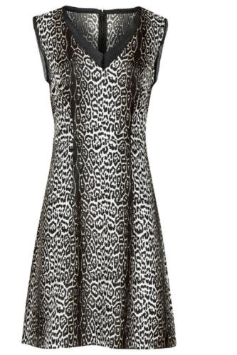Reiss Stella Dress in Leopard Print
