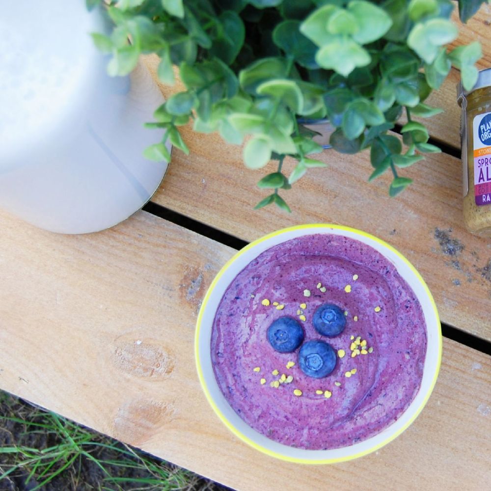 Vegan Purple Protein Smoothie Bowl