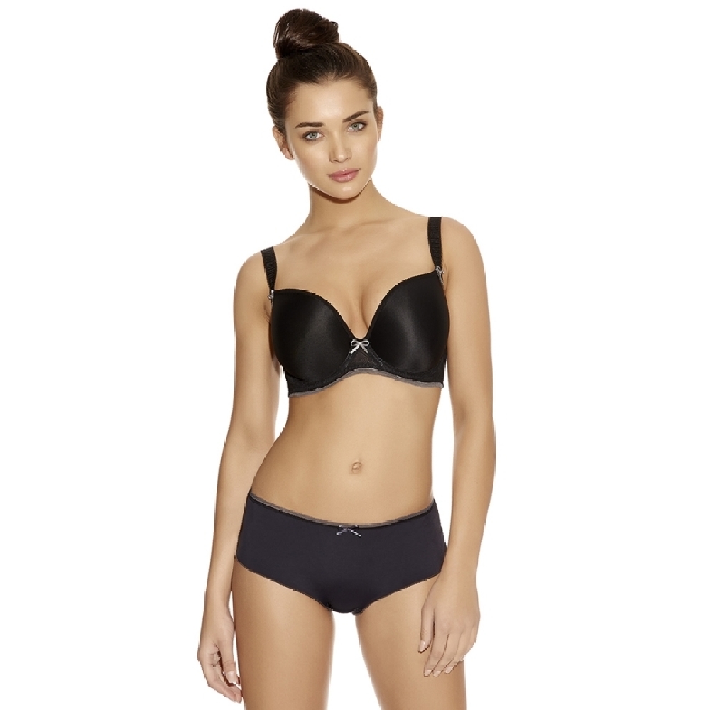 Deco Vibe Underwire Moulded Plunge Bra - with J Hook