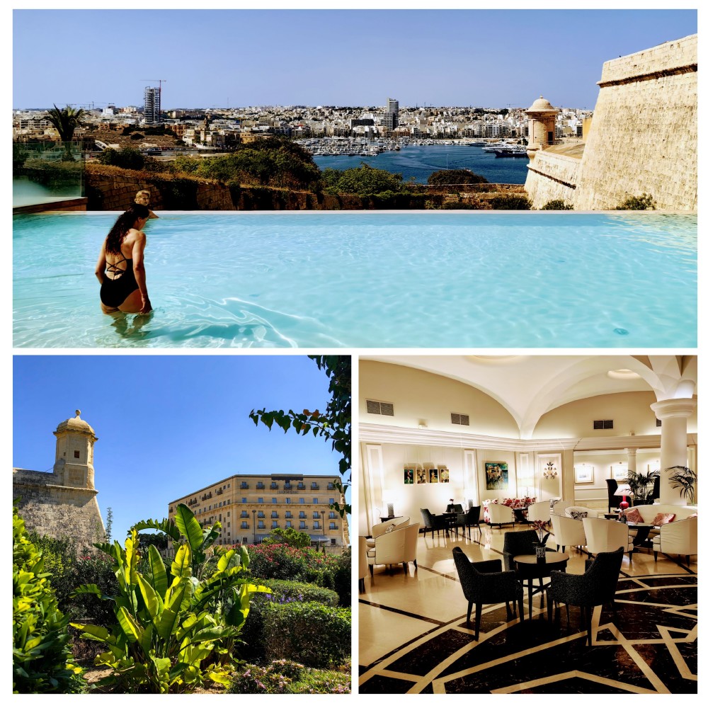 The rim-edge pool at the Phoenicia is certainly a ‘pool with a view’, overlooking the ancient harbour with its 16th century walls  (Image credit: Aurora Nova)