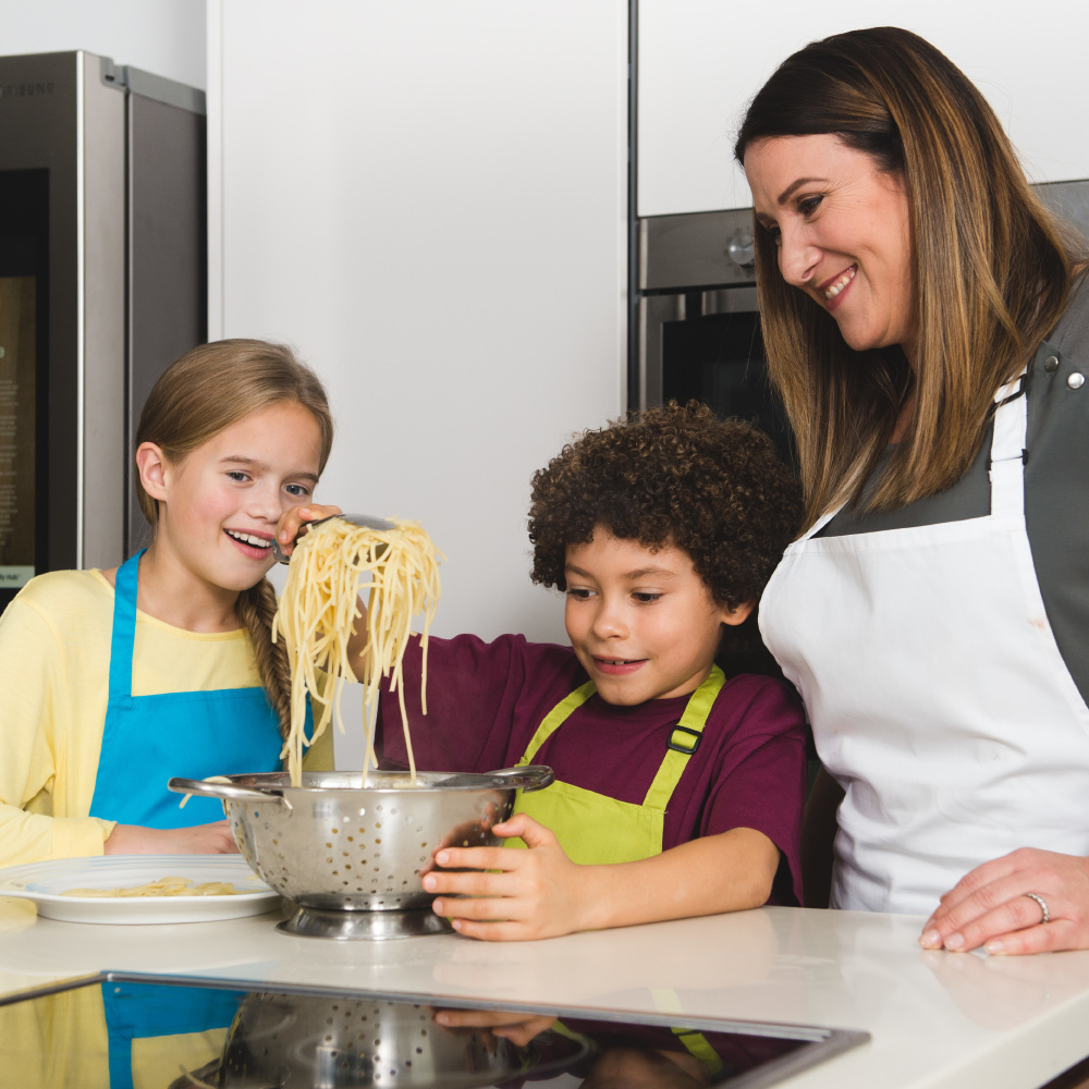 Simple recipes for the top 25 dishes all feature in a free recipe book as part of a Samsung Family Hub Refrigerator initiative to aid and promote cooking with children, which has been specially created with MasterChef finalist Emma Spitzer
