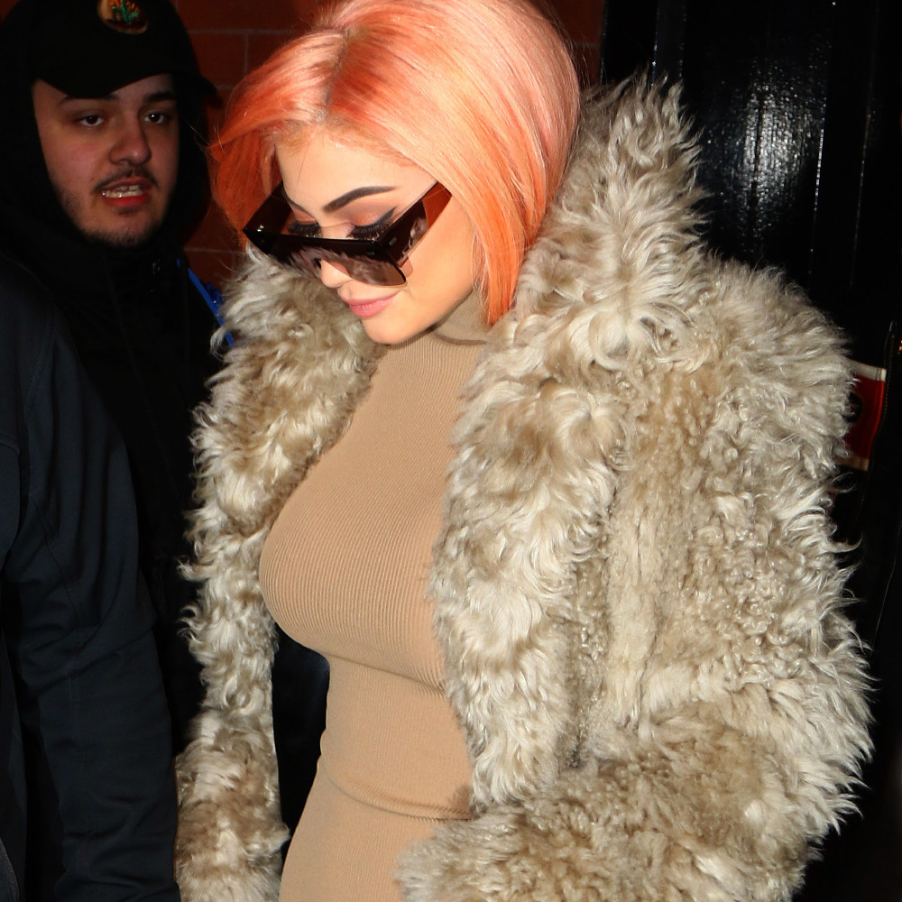 Kylie Jenner was in New York on Monday to open her pop-up shop