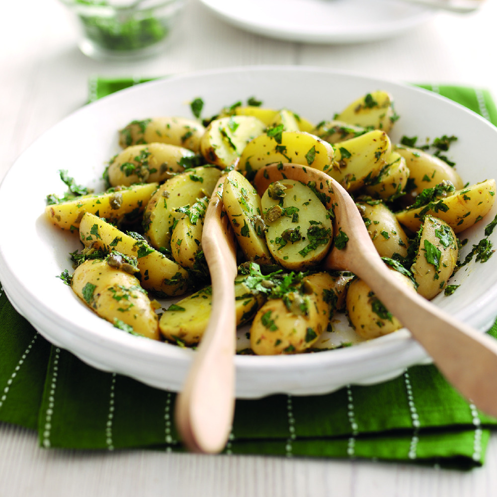 Potatoes with salsa verde