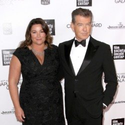 Pierce Brosnan and Keely Shaye Smith (Credit: Famous)
