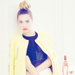 Amber Le Bon models a beautiful statement coat for summer