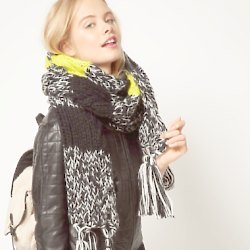 ASOS Neon Mixed Knit Cable Scarf – We Want!
