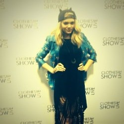 Becca Dudley was looking stylish at the Clothes Show Live