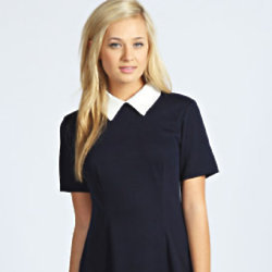 This navy dress from Boohoo is perfect for work