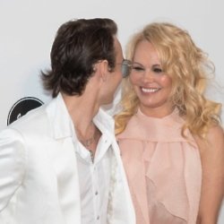 Pamela Anderson with her son, Brandon Lee, at the 72nd Cannes Film Festival / Picture Credit: Boesl/DPA/PA Images
