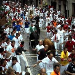 The Running of the Bulls Festival in Pamplona