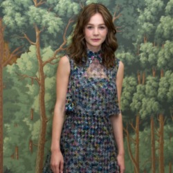 Carey Mulligan is sporting a warmer hue for winter