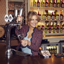 Caroline Flack at the Magners Arms 