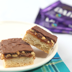 Chocolate, Toffee and Peanut Squares 