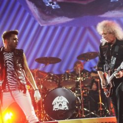 Adam Lambert stands out on stage on tour