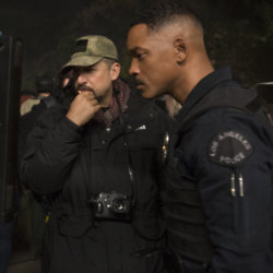 David Ayer and Will Smith behind-the-scenes on Bright / Credit: Netflix