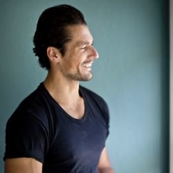 LONDON, ENGLAND – JULY 30TH: David Gandy helps out at a project being transformed as part of Spark Something Good, the new initiative from M&S will se