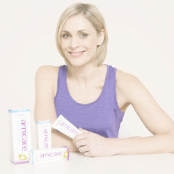 Jenni Falconer with Arnicare products
