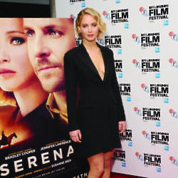 Jennifer Lawrence looks alluring in Dior