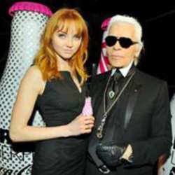 Karl Lagerfeld & Lily Cole