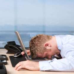 64 per cent said they were less productive at work because of sleeping problems